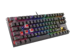 KLAWIATURA DLA GRACZY GENESIS THOR 303 TKL CZ/SK PODŚWIETLENIE RGB MECHANICZNA RED CZARNA HOT SWAP