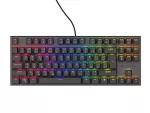KLAWIATURA DLA GRACZY GENESIS THOR 303 TKL CZ/SK PODŚWIETLENIE RGB MECHANICZNA SILENT SWITCH CZARNA