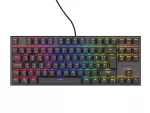 KLAWIATURA DLA GRACZY GENESIS THOR 303 TKL DE PODŚWIETLENIE RGB MECHANICZNA SILENT SWITCH CZARNA HOT