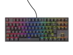 KLAWIATURA DLA GRACZY GENESIS THOR 303 TKL DE PODŚWIETLENIE RGB MECHANICZNA SILENT SWITCH CZARNA HOT