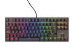 KLAWIATURA DLA GRACZY GENESIS THOR 303 TKL ES PODŚWIETLENIE RGB MECHANICZNA SILENT SWITCH CZARNA HOT