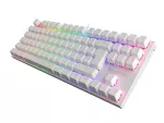 KLAWIATURA DLA GRACZY GENESIS THOR 303 TKL FR PODŚWIETLENIE RGB MECHANICZNA BROWN BIAŁA HOT SWAP