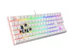 KLAWIATURA DLA GRACZY GENESIS THOR 303 TKL FR PODŚWIETLENIE RGB MECHANICZNA BROWN BIAŁA HOT SWAP