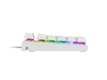 KLAWIATURA DLA GRACZY GENESIS THOR 303 TKL FR PODŚWIETLENIE RGB MECHANICZNA BROWN BIAŁA HOT SWAP