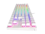 KLAWIATURA DLA GRACZY GENESIS THOR 303 TKL FR PODŚWIETLENIE RGB MECHANICZNA BROWN BIAŁA HOT SWAP