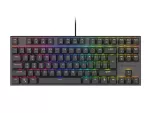 KLAWIATURA DLA GRACZY GENESIS THOR 303 TKL US PODŚWIETLENIE RGB MECHANICZNA BROWN CZARNA HOT SWAP