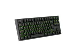 KLAWIATURA DLA GRACZY GENESIS THOR 404 TKL DE PODŚWIETLENIE RGB MECHANICZNA CZARNA KAILH BOX BROWN