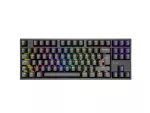 KLAWIATURA DLA GRACZY GENESIS THOR 404 TKL DE PODŚWIETLENIE RGB MECHANICZNA CZARNA KAILH BOX BROWN
