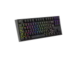KLAWIATURA DLA GRACZY GENESIS THOR 404 TKL DE PODŚWIETLENIE RGB MECHANICZNA CZARNA KAILH BOX BROWN