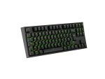 KLAWIATURA DLA GRACZY GENESIS THOR 404 TKL DE PODŚWIETLENIE RGB MECHANICZNA CZARNA KAILH BOX BROWN