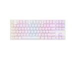 KLAWIATURA DLA GRACZY GENESIS THOR 404 TKL US PODŚWIETLENIE RGB MECHANICZNA BIAŁA KAILH BOX BROWN