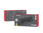 KLAWIATURA DLA GRACZY GENESIS THOR 404 TKL US PODŚWIETLENIE RGB MECHANICZNA CZARNA GATERON YELLOW PR