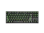 KLAWIATURA DLA GRACZY GENESIS THOR 404 TKL US PODŚWIETLENIE RGB MECHANICZNA CZARNA KAILH BOX BROWN
