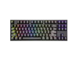 KLAWIATURA DLA GRACZY GENESIS THOR 404 TKL US PODŚWIETLENIE RGB MECHANICZNA CZARNA KAILH BOX BROWN