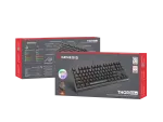 KLAWIATURA DLA GRACZY GENESIS THOR 404 TKL US PODŚWIETLENIE RGB MECHANICZNA CZARNA KAILH BOX BROWN