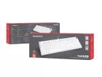 KLAWIATURA DLA GRACZY GENESIS THOR 404 US PODŚWIETLENIE RGB MECHANICZNA BIAŁA OUTEMU PEACH SILENT