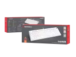 KLAWIATURA DLA GRACZY GENESIS THOR 404 US PODŚWIETLENIE RGB MECHANICZNA BIAŁA OUTEMU PEACH SILENT