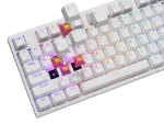 KLAWIATURA DLA GRACZY GENESIS THOR 404 US PODŚWIETLENIE RGB MECHANICZNA BIAŁA OUTEMU PEACH SILENT