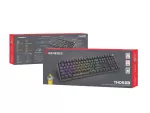 KLAWIATURA DLA GRACZY GENESIS THOR 404 US PODŚWIETLENIE RGB MECHANICZNA CZARNA GATERON YELLOW PRO