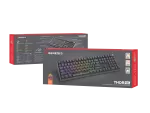 KLAWIATURA DLA GRACZY GENESIS THOR 404 US PODŚWIETLENIE RGB MECHANICZNA CZARNA OUTEMU PEACH SILENT