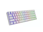 KLAWIATURA DLA GRACZY GENESIS THOR 660 US WHITE BEZPRZEWODOWA RGB MECHANICZNA GATERON BROWN