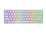 KLAWIATURA DLA GRACZY GENESIS THOR 660 US WHITE BEZPRZEWODOWA RGB MECHANICZNA GATERON BROWN