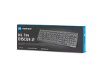 KLAWIATURA NATEC DISCUS 2 US MULTIMEDIALNA SLIM CZARNA