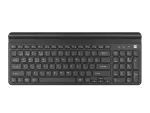 KLAWIATURA NATEC FELIMARE US BEZPRZEWODOWA BLUETOOTH + 2.4GHZ SLIM UCHWYT NA TELEFON/TABLET CZARNA