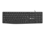 KLAWIATURA NATEC NAUTILUS CZ/SK SLIM CZARNA