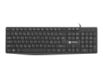 KLAWIATURA NATEC NAUTILUS CZ/SK SLIM CZARNA
