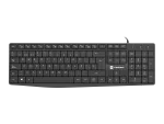 KLAWIATURA NATEC NAUTILUS ES SLIM CZARNA