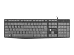 KLAWIATURA NATEC NAUTILUS US SLIM CZARNO-SZARA