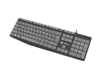 KLAWIATURA NATEC NAUTILUS US SLIM CZARNO-SZARA