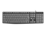 KLAWIATURA NATEC NAUTILUS US SLIM CZARNO-SZARA