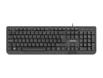 KLAWIATURA NATEC TROUT PT PRZEWODOWA SLIM CZARNA