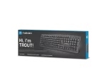 KLAWIATURA NATEC TROUT US PRZEWODOWA SLIM CZARNA