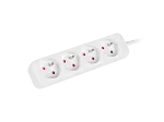 LISTWA PRZEDŁUŻACZ LANBERG 1.5M 4X 230V PL KABEL WYKONANY Z PEŁNEJ MIEDZI BIAŁA