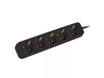 LISTWA PRZEDŁUŻACZ LANBERG 1.5M 5X 230V SCHUKO KABEL WYKONANY Z PEŁNEJ MIEDZI CZARNA