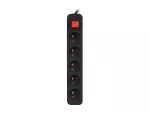 LISTWA PRZEDŁUŻACZ LANBERG 3M 5X 230V PL Z WYŁĄCZNIKIEM KABEL WYKONANY Z PEŁNEJ MIEDZI CZARNA
