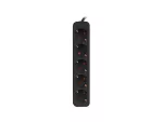 LISTWA PRZEDŁUŻACZ LANBERG 3M 5X 230V SCHUKO KABEL WYKONANY Z PEŁNEJ MIEDZI CZARNA