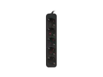 LISTWA PRZEDŁUŻACZ LANBERG 3M 5X 230V SCHUKO KABEL WYKONANY Z PEŁNEJ MIEDZI CZARNA