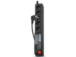 LISTWA ZASILAJĄCA ACAR 504W 1.8M 5X 230V PL CZARNA
