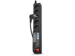 LISTWA ZASILAJĄCA ACAR 504W 5M 5X 230V PL CZARNA