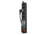 LISTWA ZASILAJĄCA ACAR 504WF 3M 5X 230V PL CZARNA