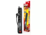 LISTWA ZASILAJĄCA ACAR 504WF 3M 5X 230V PL CZARNA