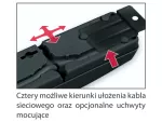 LISTWA ZASILAJĄCA ACAR F5 1.5M 5X 230V PL CZARNA WTYK PROSTY
