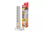 LISTWA ZASILAJĄCA ACAR P7 1.5M 5X 230V PL 2X EUROPLUG SZARA