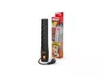 LISTWA ZASILAJĄCA ACAR P7 NET 1.5M 5X 230V PL 2X EUROPLUG CZARNA