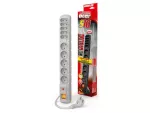 LISTWA ZASILAJĄCA ACAR S10 1.5M 5X 230V PL 5X EUROPLUG SZARA
