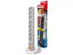 LISTWA ZASILAJĄCA ACAR S8 3M 8X 230V PL SZARA